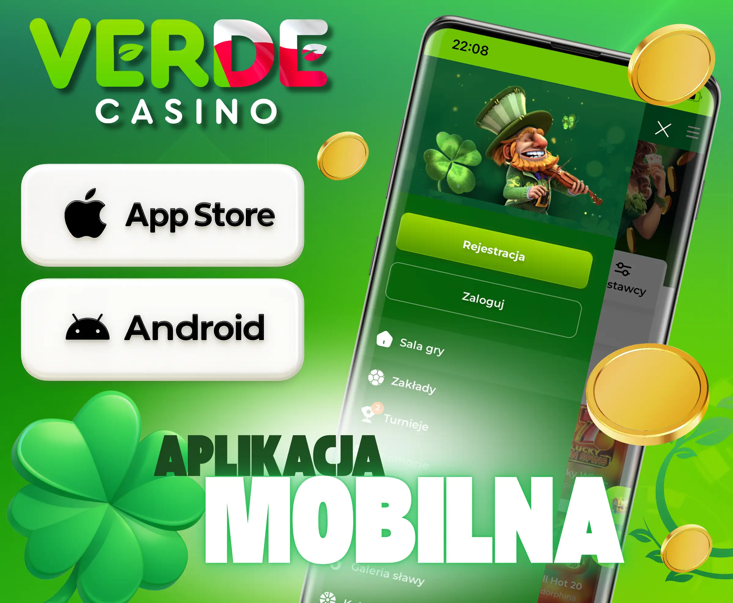 Verde Casino są w pełni kompatybilne z systemami Android i iOS